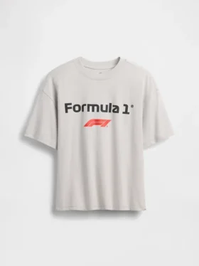 Çocuk Formula 1 Oversized Grafik Tişört