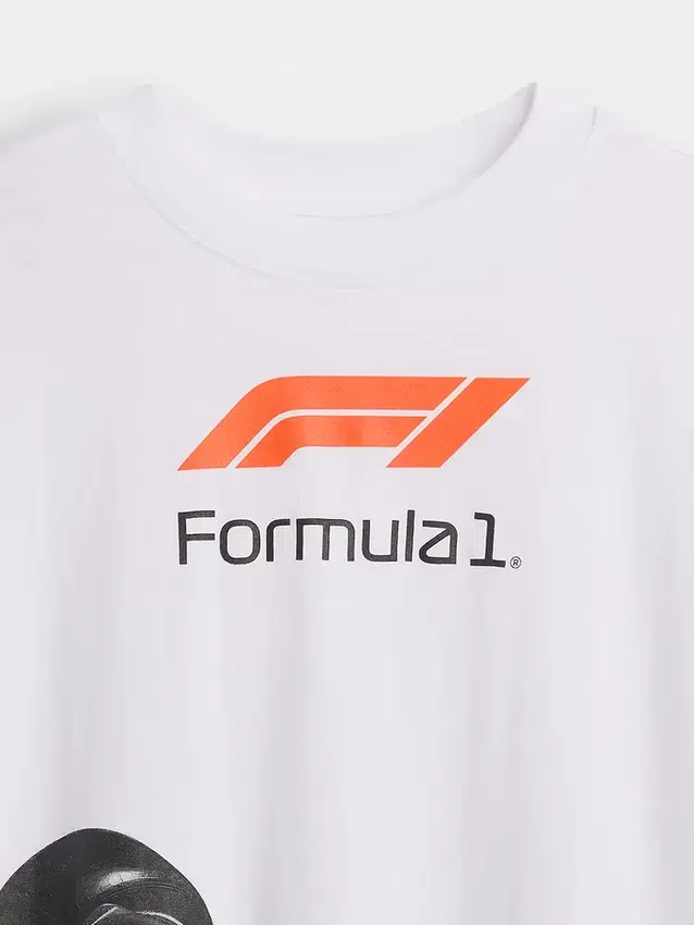 Çocuk Formula 1 Oversized Grafik Tişört