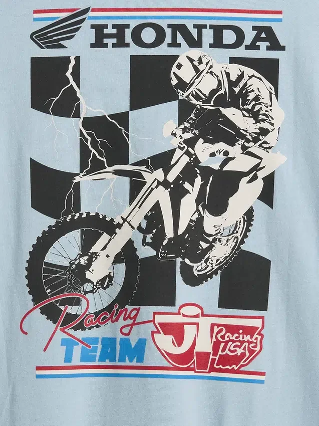 Çocuk Formula 1 Oversized Grafik Tişört