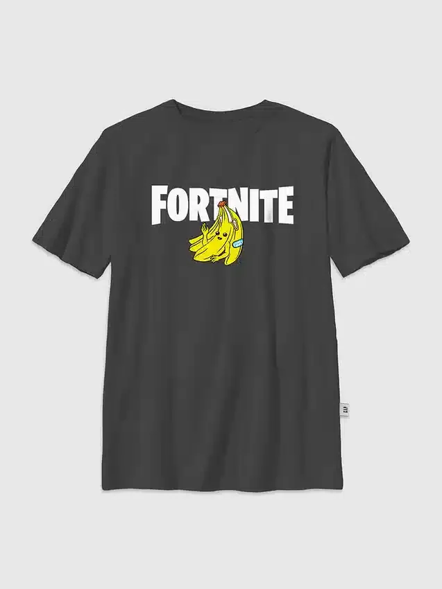 Çocuk Fortnite Muz Desenli Tişört
