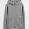 Çocuk GapFit Tech Hızlı Kuruyan Fermuarlı Kapüşonlu Sweatshirt