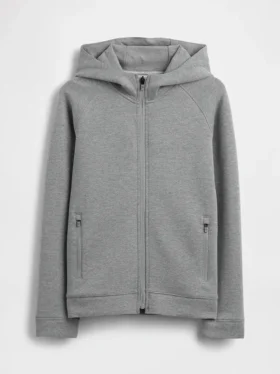 Çocuk GapFit Tech Hızlı Kuruyan Fermuarlı Kapüşonlu Sweatshirt