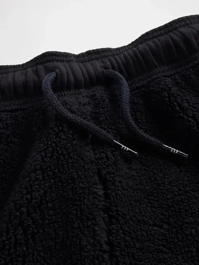 Çocuk Geniş Kesim Sherpa Astarlı Jogger Pantolon