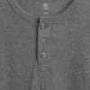 Çocuk Gevşek Kesim Henley Tişört