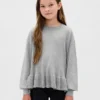 Çocuk Gevşek Peplum Kazak