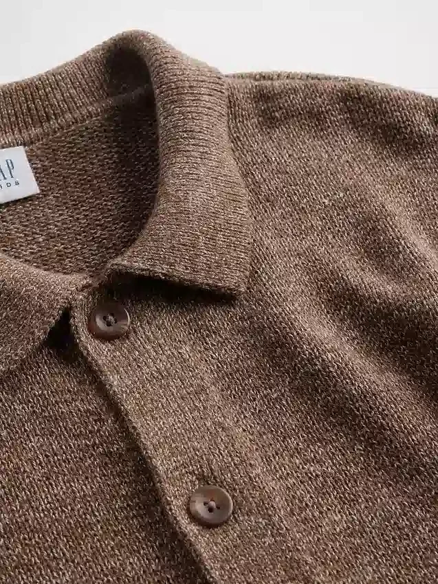 Çocuk Gevşek Polo Tişört Kazak