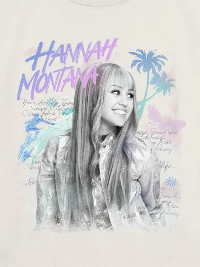 Çocuk Hannah Montana Beach Vibes Grafik Tişört