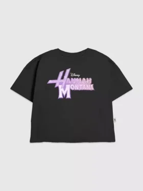 Çocuk Hannah Montana Glam Logo Desenli Tişört