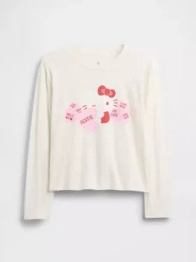 Çocuk Hello Kitty Oversized Grafik Tişört