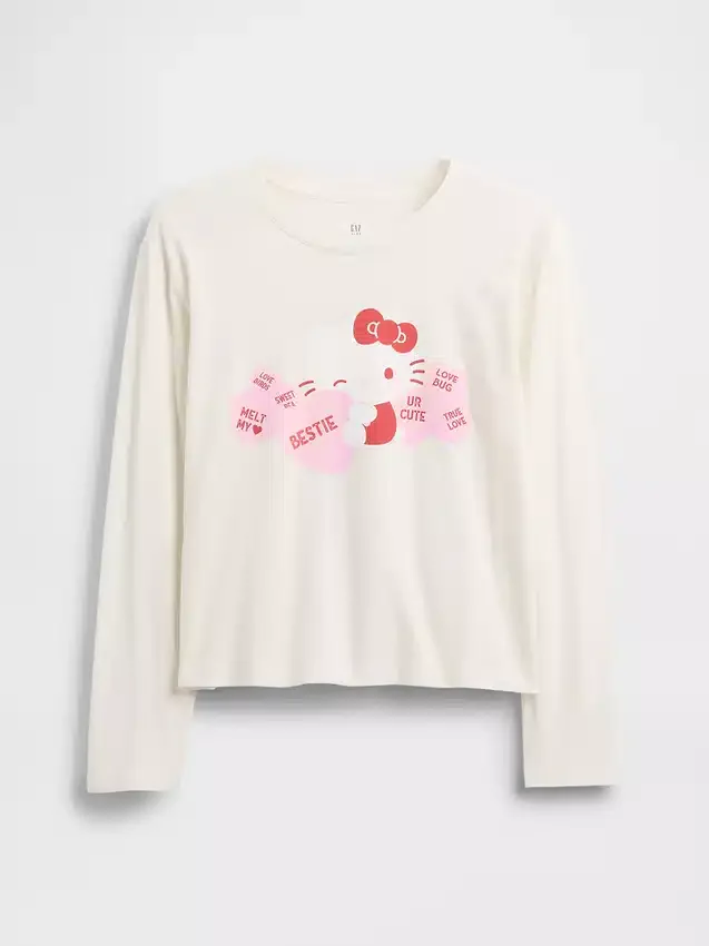 Çocuk Hello Kitty Oversized Grafik Tişört