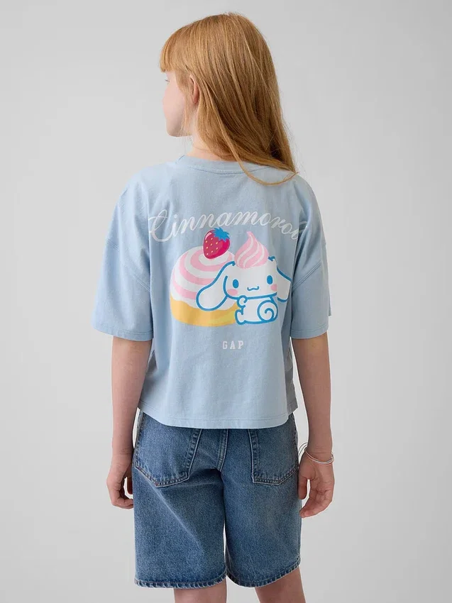 Çocuk Hello Kitty Oversized Kutu Kesim Tişört