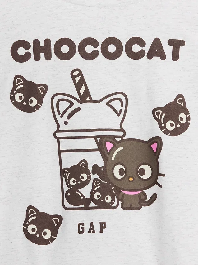 Çocuk Hello Kitty Oversized Kutu Kesim Tişört