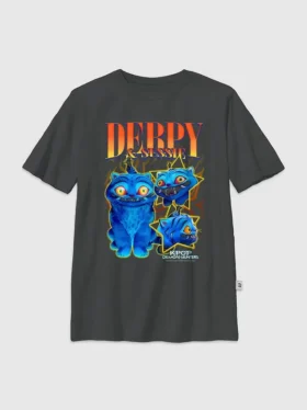 Çocuk K-Pop Demon Hunters Derpy Y2K Grafik Tişört