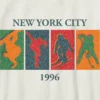 Çocuk Kış Sporları Vintage Grafik Tişört