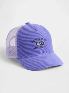 Çocuk Kadife Logo Trucker Şapka