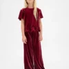 Çocuk Kadife Peplum Üst Giyim
