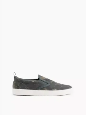 Çocuk Kanvas Kamuflaj Slip-On Spor Ayakkabılar