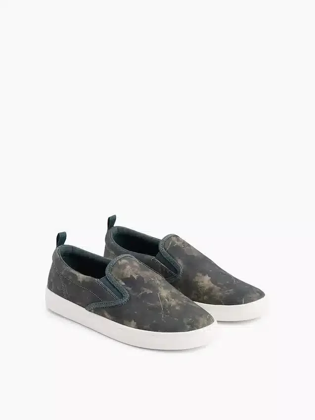 Çocuk Kanvas Kamuflaj Slip-On Spor Ayakkabılar