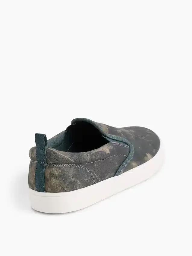 Çocuk Kanvas Kamuflaj Slip-On Spor Ayakkabılar