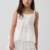 Çocuk Katlı Delikli Tank Top