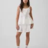 Çocuk Katlı Delikli Tank Top
