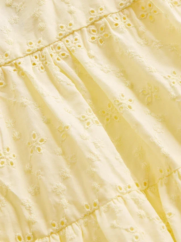 Çocuk Katlı Delikli Tank Top