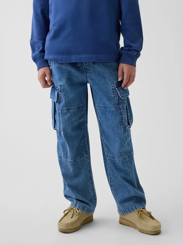 Çocuk Kolay Kargo Jean'leri