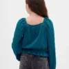 Çocuk Kırışık Peplum Üst Giyim