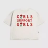 Çocuk Kız Çocuk “Support Girls” Grafik Tişört