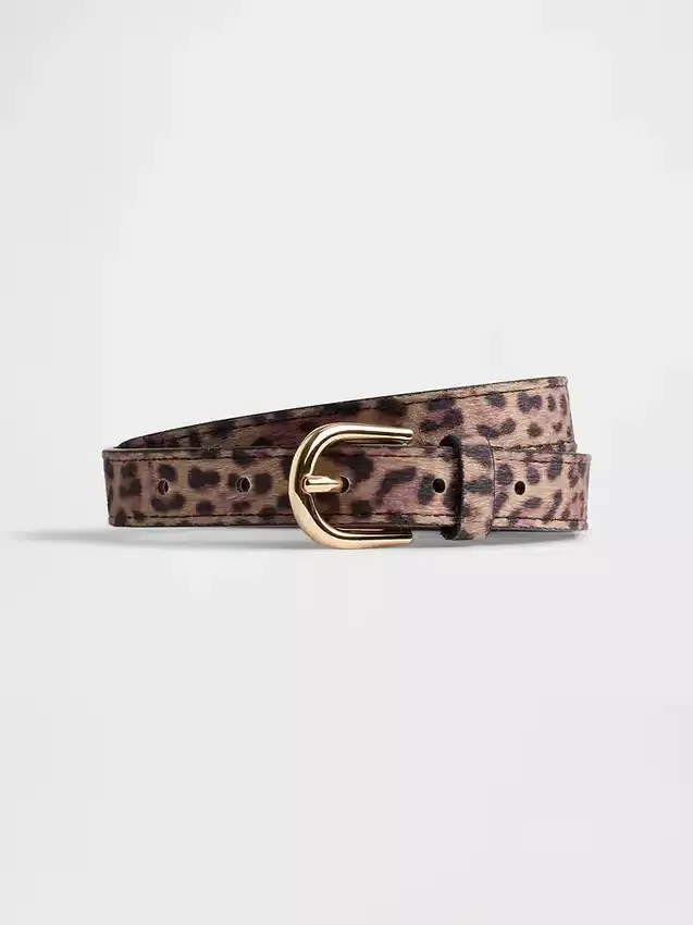 Çocuk Leopar Desenli Kemer
