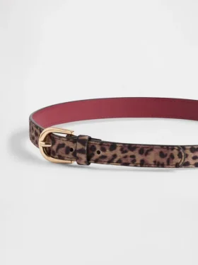 Çocuk Leopar Desenli Kemer