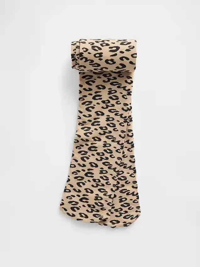 Çocuk Leopar Desenli Tayt
