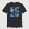 Çocuk Lilo ve Stitch Box Up Desenli Tişört