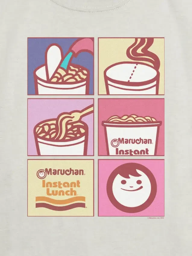 Çocuk Maruchan Erişte Desenli Tişört