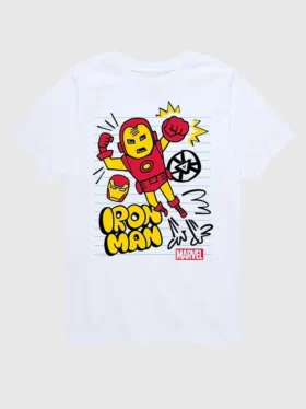 Çocuk Marvel Iron Man Doodle Şortlar İçin Grafik Tişört