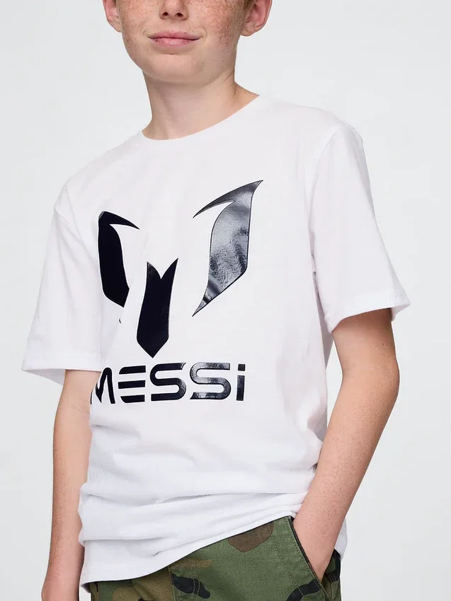 Çocuk Messi Desenli Tişört