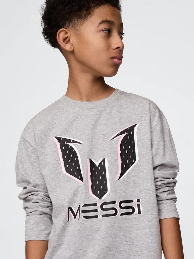 Çocuk Messi Desenli Tişört