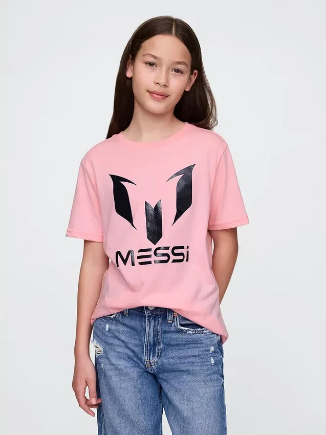Çocuk Messi Desenli Tişört