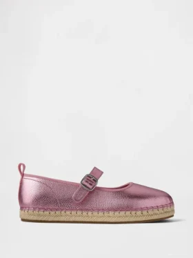 Çocuk Metalik Mary Jane Espadril Ayakkabılar