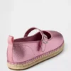 Çocuk Metalik Mary Jane Espadril Ayakkabılar