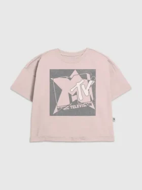 Çocuk MTV Grunge Yıldız Desenli Tişört