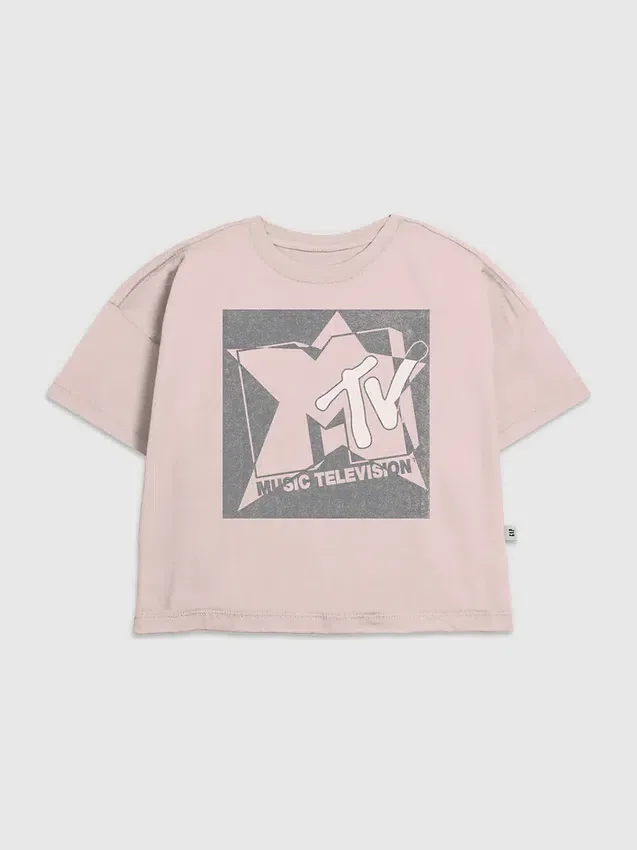 Çocuk MTV Grunge Yıldız Desenli Tişört