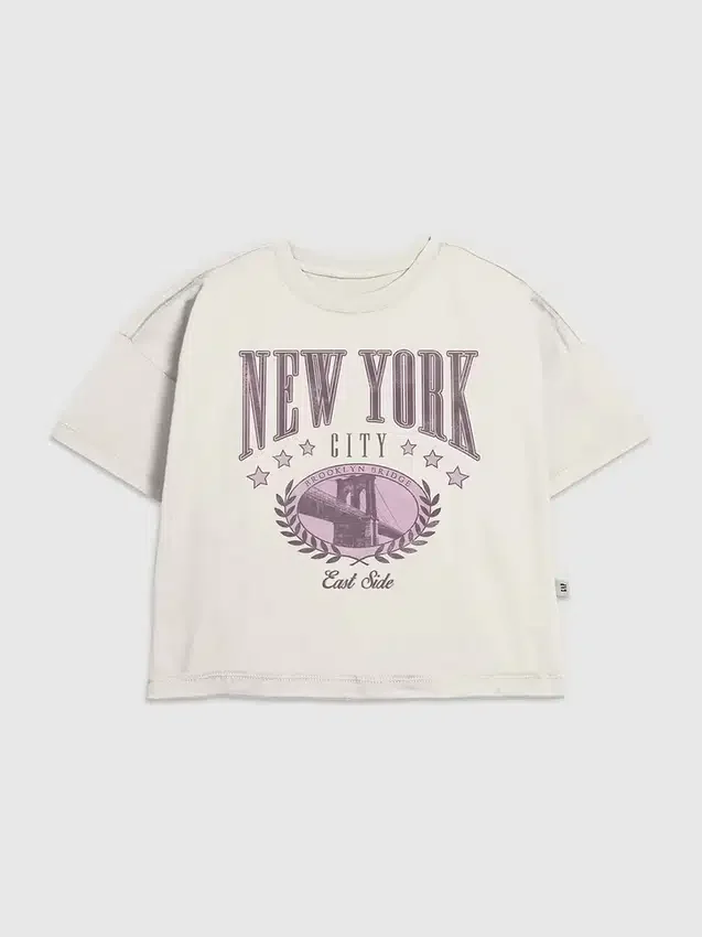 Çocuk New York College Grafik Tişört