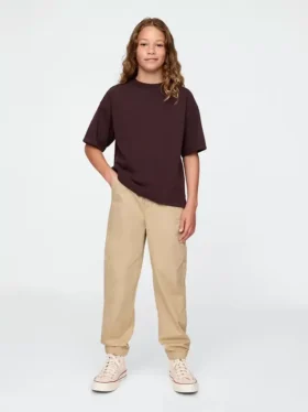 Çocuk Üniforma Geniş Kesim Jogger Pantolon