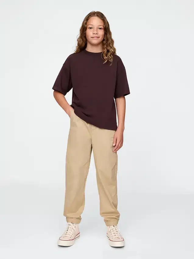 Çocuk Üniforma Geniş Kesim Jogger Pantolon