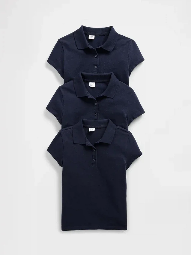 Çocuk Üniforma Polo Gömlek (3'lü Paket)