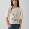 Çocuk Oversized Grafik Logolu Tişört