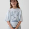 Çocuk Oversized Grafik Logolu Tişört