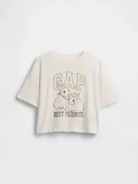 Çocuk Oversized Grafik Logolu Tişört