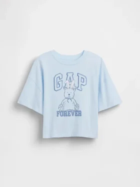 Çocuk Oversized Grafik Logolu Tişört